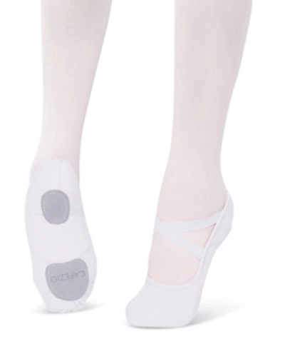 Shop Capezio Little Girls Hanami Ballet Shoe In White