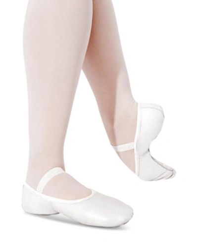 Shop Capezio Little Girls Lily Ballet Shoe In White