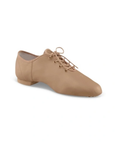 Shop Capezio Little Boys And Girls E Series Jazz Oxford Shoe For Every Dancer In Honey Brow