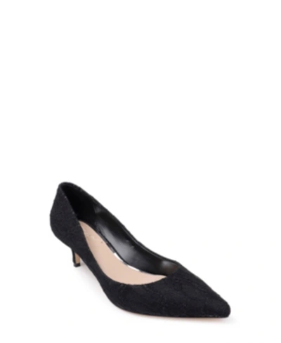 Shop Jewel Badgley Mischka Women's Royalty Shimmer Pumps Women's Shoes In Black Lace