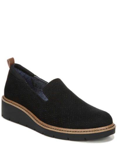 Shop Dr. Scholl's Women's Sidekick Slip-on Flats Women's Shoes In Black