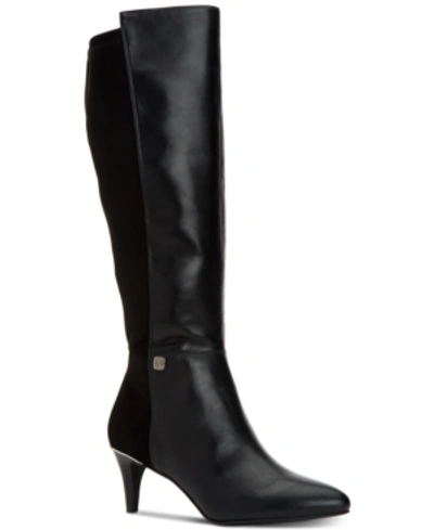 Shop Alfani Women's Step 'n Flex Hakuu Dress Boots, Created For Macy's Women's Shoes In Black