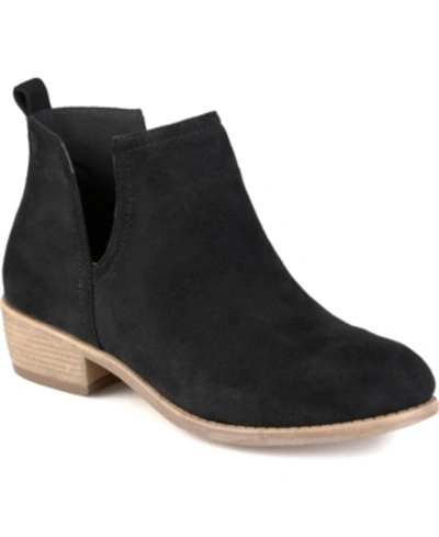 Journee Collection Journee Womens Rimi Pull On Stacked Heel Booties In Black