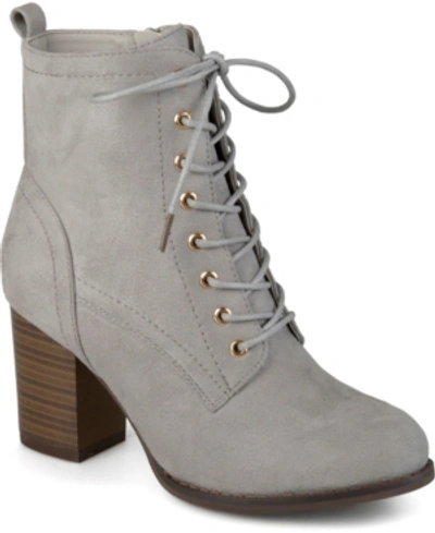 Shop Journee Collection Women's Baylor Bootie Women's Shoes In Grey