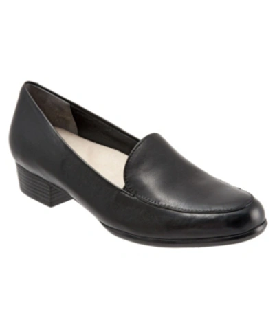 Shop Trotters Monarch Slip On Loafer Women's Shoes In Black