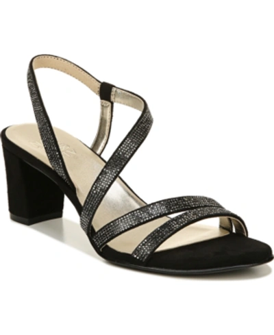 Shop Naturalizer Vanessa Strappy Sandals Women's Shoes In Black Fabric