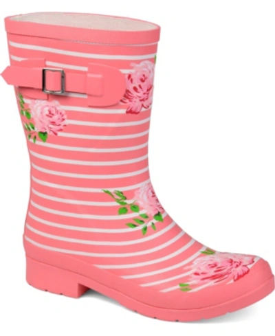 Shop Journee Collection Women's Seattle Rain Boots In Pink