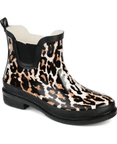 Journee Collection Women's Tekoa Rain Boot In Leopard