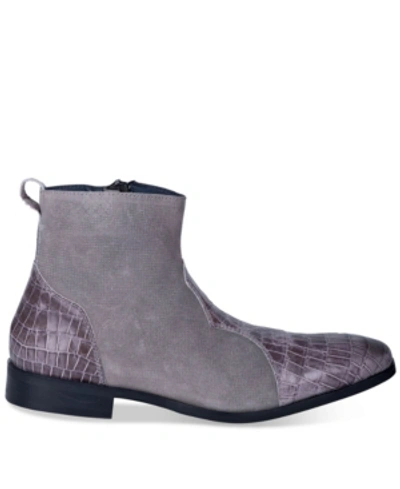 Shop Dingo Men's Dunn Side Zip Boot Men's Shoes In Grey