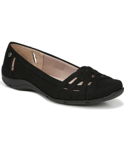 Shop Lifestride Diverse Flats Women's Shoes In Black Smooth