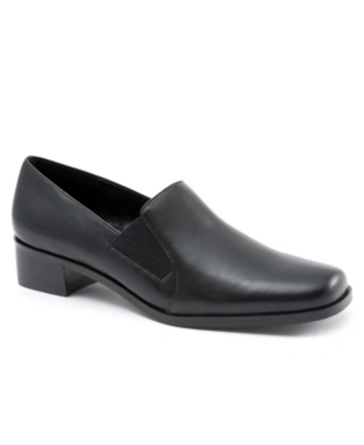 Shop Trotters Ash Slip On Women's Shoes In Black