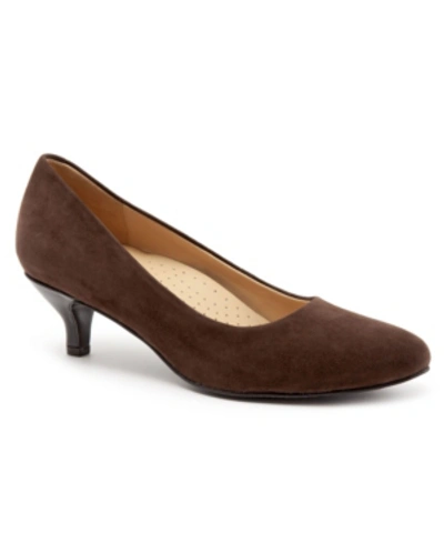 Shop Trotters Kiera Pump Women's Shoes In Dark Brown