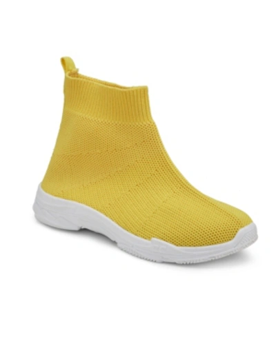 Shop Olivia Miller Little Girls Jordyn Sneaker In Yellow