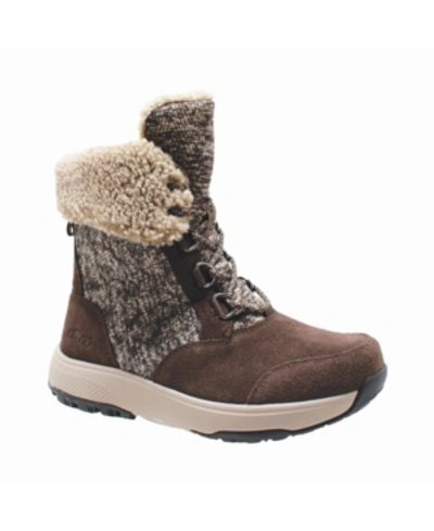 Shop Adtec Womens Microfleece Lace Winter Boot Women's Shoes In Brown