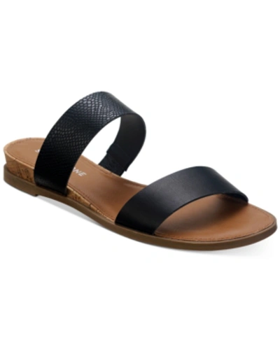 Shop Sun + Stone Easten Slide Sandals, Created For Macy's In Black