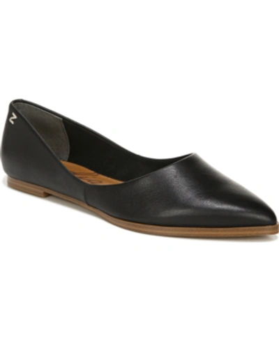 Shop Zodiac Women's Hill Pointed Toe Flats In Black Leather