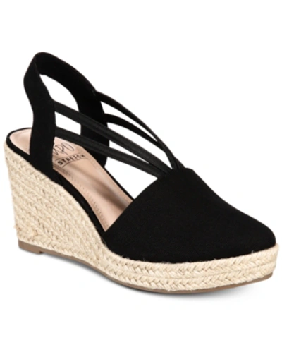 Shop Impo Taedra Espadrille Platform Wedges Women's Shoes In Midnight