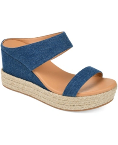Journee Collection Journee Alissa Slide Sandal In Baby Blue