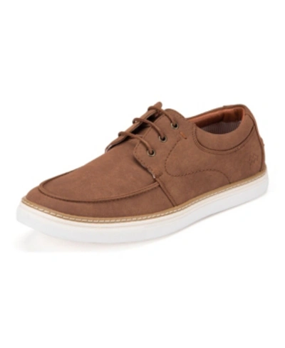 Shop Mio Marino Men's Wharf Sneakers Boat Shoes Men's Shoes In Brown