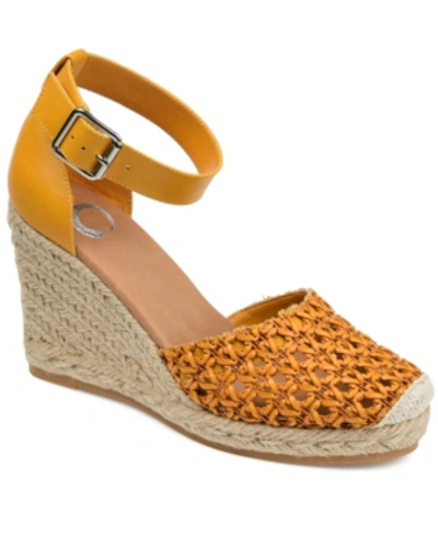 Shop Journee Collection Women's Sierra Espadrille Sandal In Mustard