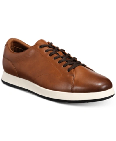 Shop Alfani Benny Lace-up Sneakers, Created For Macy's Men's Shoes In Tan