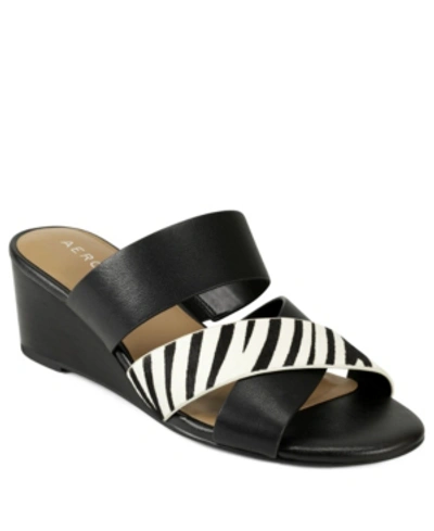Shop Aerosoles Westfield Wedge Sandal Women's Shoes In Zebra