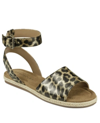 Shop Aerosoles Women's Demarest Flat Sandal Women's Shoes In Leopard