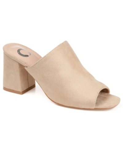 Journee Collection Collection Women's Wide Width Adelaide Slide In Nude