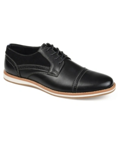 Shop Vance Co. Griff Men's Cap Toe Brogue Derby Shoe Men's Shoes In Black
