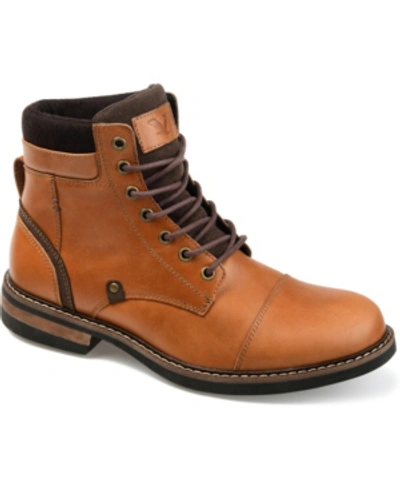 Shop Territory Men's Yukon Tru Comfort Foam Lace-up Cap Toe Ankle Boot In Brown