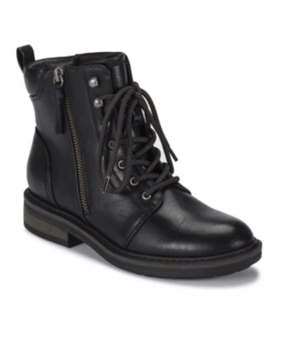 Baretraps Asher Lace-up Lug Sole Boot In Black