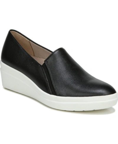 Shop Naturalizer Snowy Slip-ons Women's Shoes In Black Leather