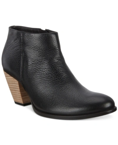 Shop Ecco Women's Shape 55 Western Water-resistant Ankle Booties Women's Shoes In Black