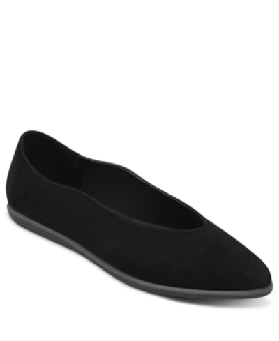 Shop Aerosoles Women's Virona Casual Flat Women's Shoes In Black Suede