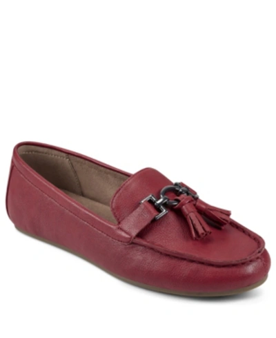 Shop Aerosoles Women's Deanna Driving Style Loafers Women's Shoes In Red