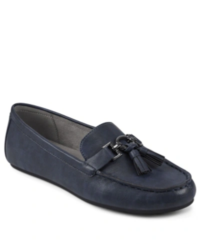 Shop Aerosoles Women's Deanna Driving Style Loafers Women's Shoes In Navy