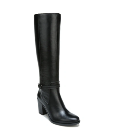 Shop Naturalizer Kalina High Shaft Boots In Black Leather