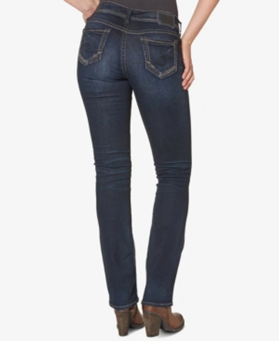 Silver Jeans Co. Suki Mid Rise Curvy Slim Bootcut Jeans In Indigo