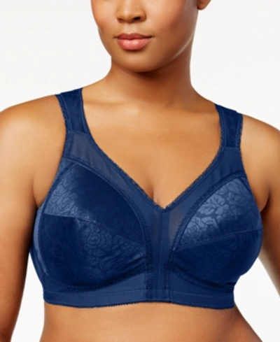 Shop Playtex 18 Hour Ultimate Shoulder Comfort Wireless Bra 4693 In Sailor Blue