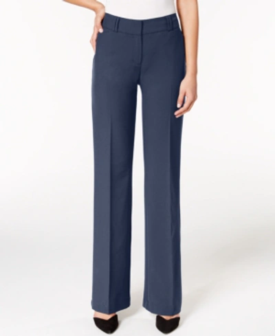 Shop Alfani Women's Essential Curvy Bootcut Pants, Regular, Long & Short Lengths, Created For Macy's In Modern Navy