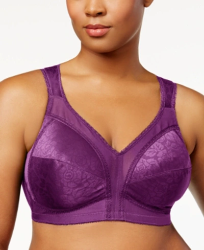 Playtex 18 Hour Ultimate Shoulder Comfort Wireless Bra 4693 In Plum Majestic