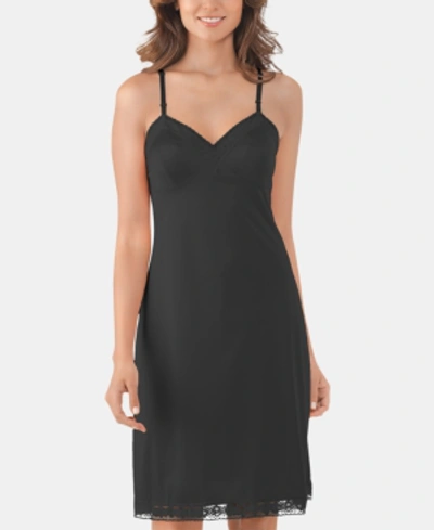 Shop Vanity Fair Daywear Solutions Full Slip 10103 In Midnight Black