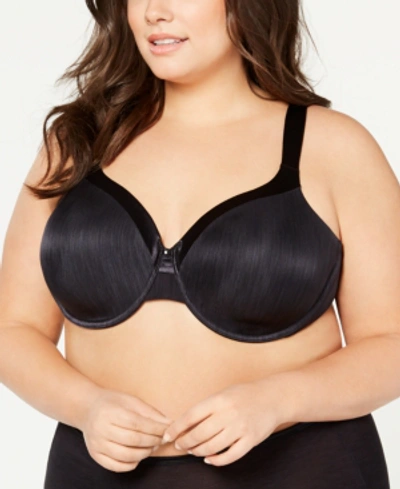 Illumination Front Close Full Coverage Underwire Bra 75339 In Midnight Black