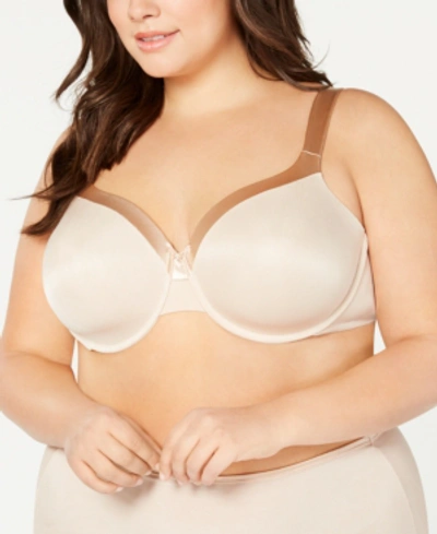 Shop Vanity Fair Illumination Full Figure Underwire Contour Bra 76338 In Rose Beige (nude 4)