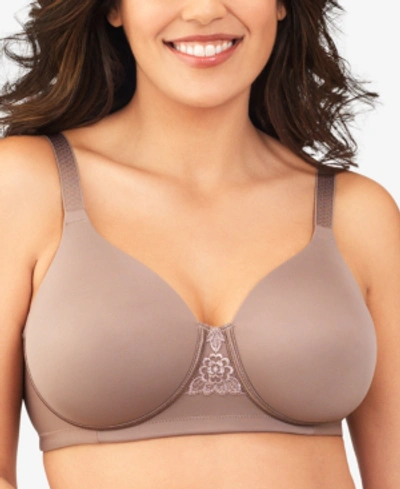 Shop Vanity Fair Full Figure Beauty Back Smoother Wireless Bra 71380 In Walnut (nude 1)