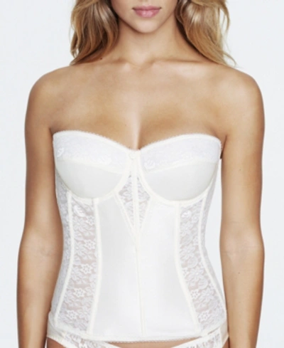 Shop Dominique Colette Lace Strapless Bustier Corset Lingerie 8949 In Ivory