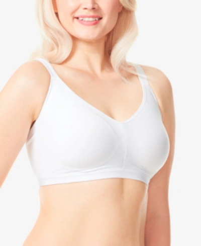 Shop Olga Easy Does It Full Coverage Smoothing Bra Gm3911a In White