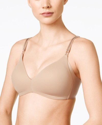 Shop Warner's No Side Effects Wireless Bra 1056 In Toasted Almond (nude 4)