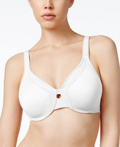 Shop Olga Lace Necklace Minimizer Bra 35912 In White