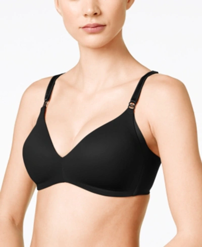 Shop Warner's Warners No Side Effects Underarm-smoothing Comfort Wireless Lightly Lined T-shirt Bra 1056 In Black